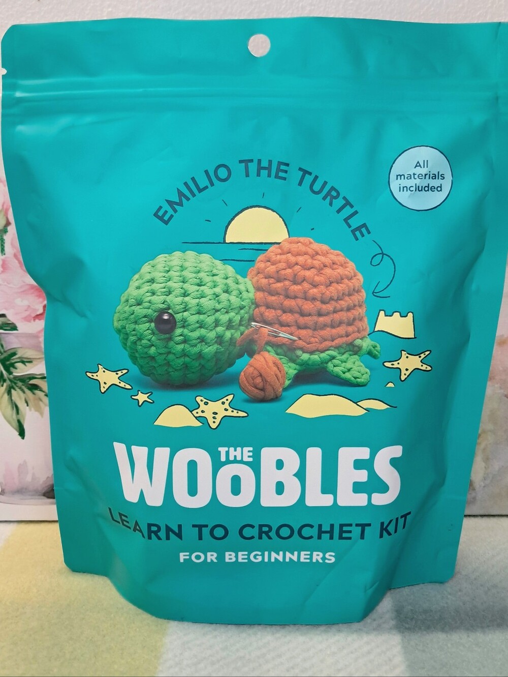 The Woobles Emilio The Turtle Learn To Crochet Kit For Beginners